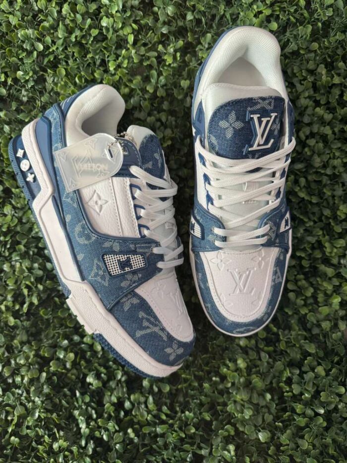 Louis Vuitton Trainer ( Denim ) Size: 10M